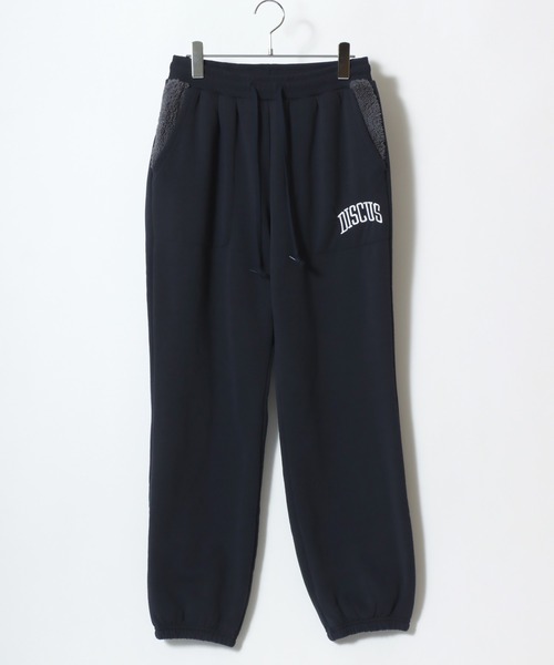 DISCUS（ディスカス）の「2025AW DISCUS/ディスカス 裏ボアフリース カレッジワンポイントロゴ刺繍 スウェットパンツ（スウェットパンツ・メンズ・スミクロ/グレー/オートミール/ネイビー/ブラック・M/XL/L）」の15枚目の写真