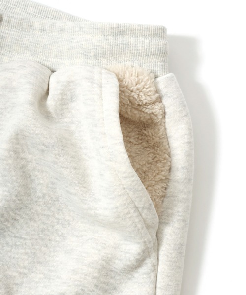 DISCUS（ディスカス）の「2025AW DISCUS/ディスカス 裏ボアフリース カレッジワンポイントロゴ刺繍 スウェットパンツ（スウェットパンツ・メンズ・スミクロ/グレー/オートミール/ネイビー/ブラック・M/XL/L）」の20枚目の写真