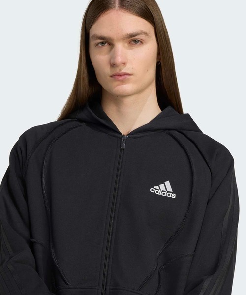 adidas adilenium　ジップ　パーカー ☆adidas☆【関税込】ADILENIUM オーバーサイズ ジップ パーカー