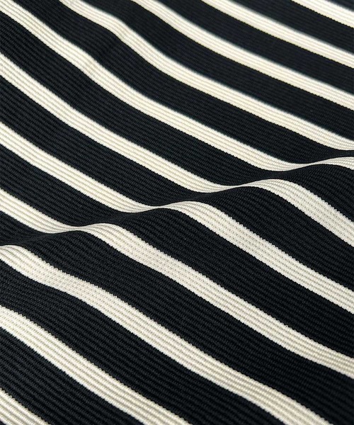 ELFRANK(エルフランク)の「パワーショルダー ボーダー クルーネック プルオーバー カットソー(Tシャツ/カットソー・レディース・ネイビー/ブラック/アイボリー・M/L)」の10枚目の写真