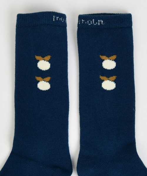 moimoln（モイモルン）の「ブルーベリーロングソックス（ソックス/靴下・キッズ・ネイビー/ベージュ・14.0cm/16.0cm/12.0cm/10cm）」の10枚目の写真