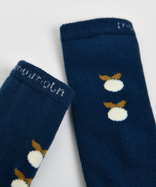 moimoln（モイモルン）の「ブルーベリーロングソックス（ソックス/靴下・キッズ・ネイビー/ベージュ・14.0cm/16.0cm/12.0cm/10cm）」の11枚目の写真