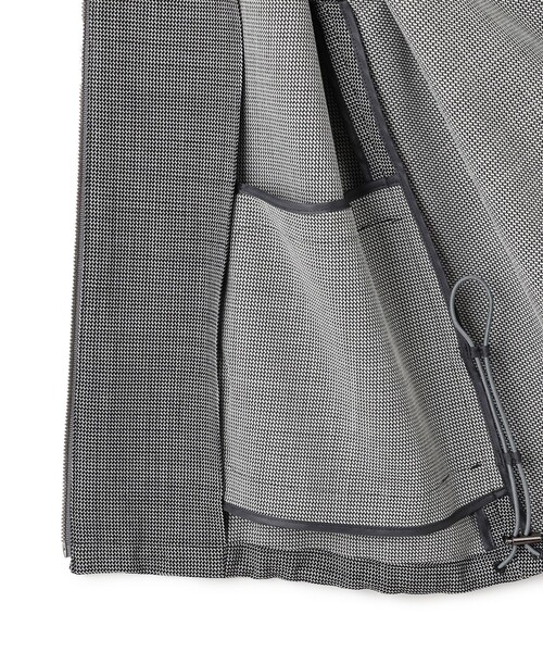 ウール2WAYストレッチ ノーカラーブルゾン（ブルゾン）｜ICB