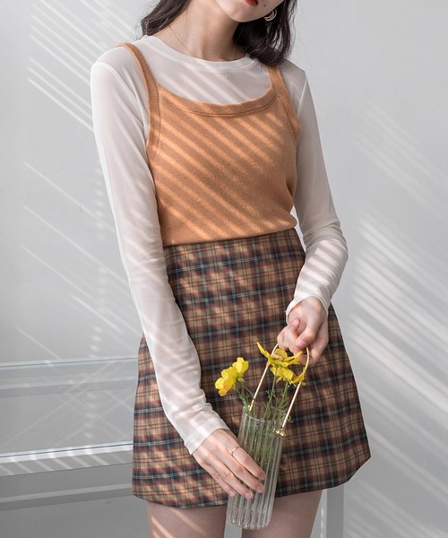 by LEGNA(バイレグナ)の「シアーメッシュトップス(その他トップス・レディース・ピンク/グリーン/ブラック/ホワイト/イエロー/ラベンダー・FREE)」の2枚目の写真