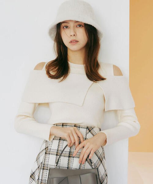 JILL by JILL STUART（ジルバイジルスチュアート）の「◇ヘアリーバケット（ハット・レディース・ブラウン/ホワイト・FREE）」の15枚目の写真