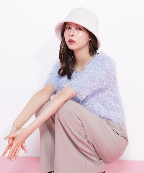 JILL by JILL STUART（ジルバイジルスチュアート）の「◇ヘアリーバケット（ハット・レディース・ブラウン/ホワイト・FREE）」の5枚目の写真