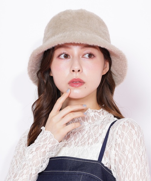 JILL by JILL STUART（ジルバイジルスチュアート）の「◇ヘアリーバケット（ハット・レディース・ブラウン/ホワイト・FREE）」の3枚目の写真