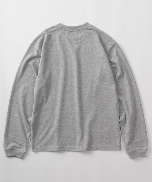 DISCUS(ディスカス)の「【71】【DISCUS/ディスカス】USAコットンブレンド オーバルワッペンワンポイント刺繍&ピスネームタグデザイン ロングスリーブTシャツ(Tシャツ/カットソー・メンズ・ブラック/グレー/アッシュグレー/ホワイト/ネイビー・M/L/XL)」の7枚目の写真