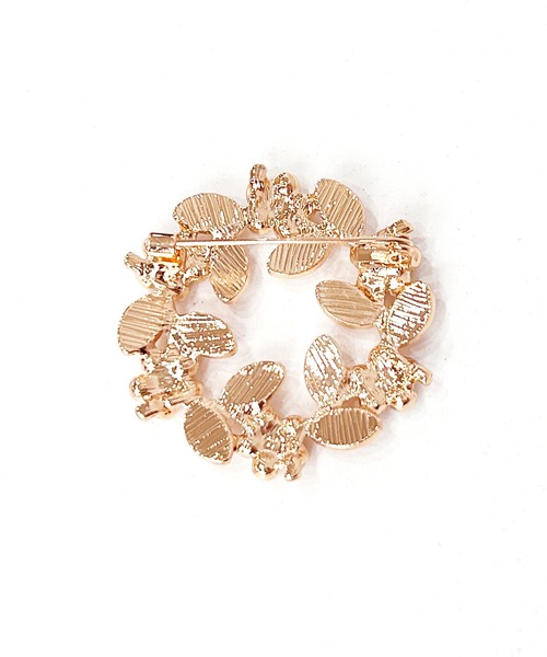 RUIRUE BOUTIQUE（ルイルエブティック）の「シルバー / ゴールド パール ブローチ 4type ｜ レディース セレモニースーツ ママスーツ オケージョンドレス 結婚式 パーティードレス フォーマル 華やか アクセサリー（ブローチ/コサージュ・レディース・ゴールド系3/シルバー/ゴールド系2/ゴールド・FREE）」の10枚目の写真