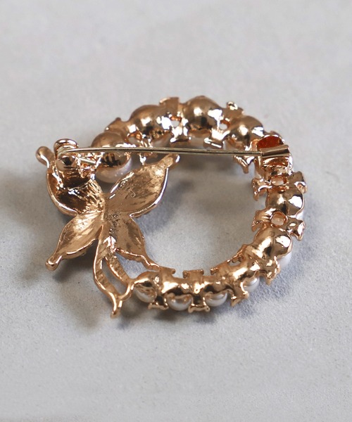 RUIRUE BOUTIQUE（ルイルエブティック）の「シルバー / ゴールド パール ブローチ 4type ｜ レディース セレモニースーツ ママスーツ オケージョンドレス 結婚式 パーティードレス フォーマル 華やか アクセサリー（ブローチ/コサージュ・レディース・ゴールド系3/シルバー/ゴールド系2/ゴールド・FREE）」の20枚目の写真