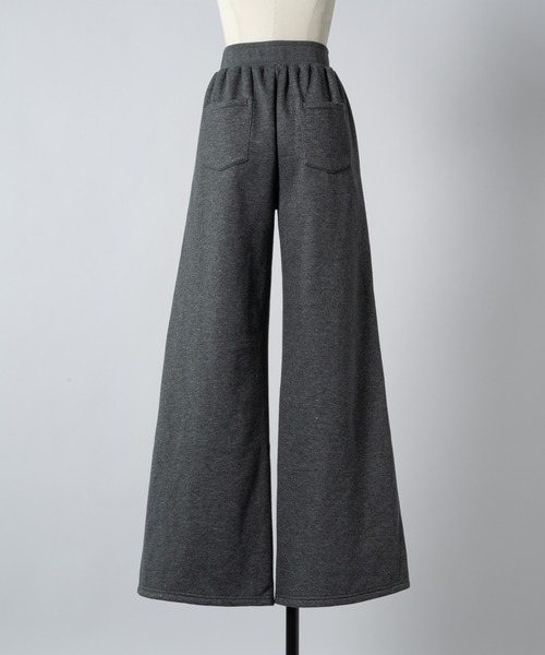 Lame coco straight sweatpants / ラメココストレートスウェットパンツ