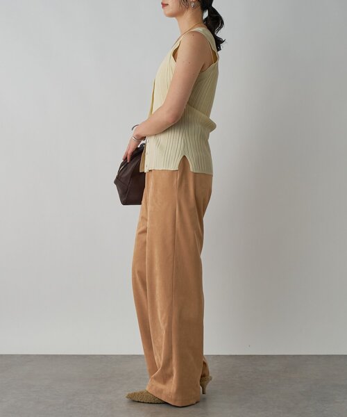 RIVE DROITE(リヴドロワ)の「【着回し力抜群】2wayニットタンク(ニット/セーター・レディース・グレー/アイボリー・FREE)」の4枚目の写真