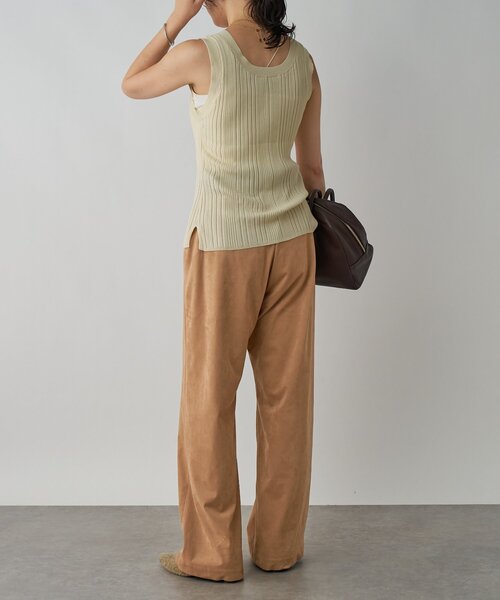 RIVE DROITE(リヴドロワ)の「【着回し力抜群】2wayニットタンク(ニット/セーター・レディース・グレー/アイボリー・FREE)」の5枚目の写真