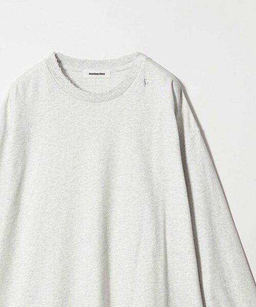 ディストレスト ロングスリーブ Tシャツ（Tシャツ/カットソー