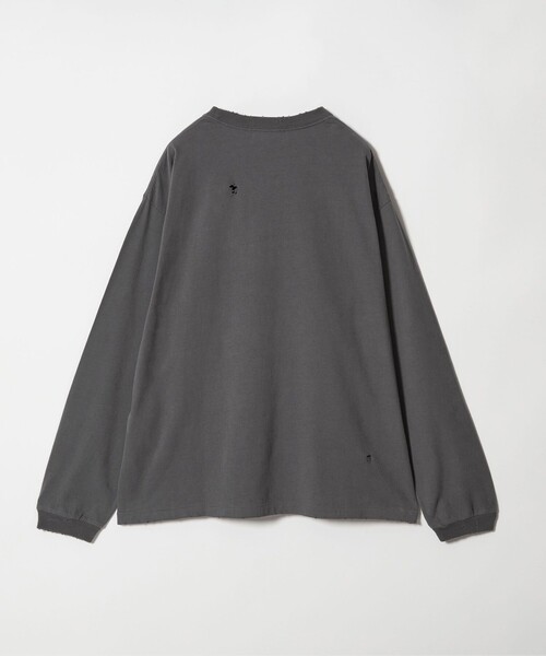 MONKEY TIME（モンキータイム）の「ディストレスト ロングスリーブ Tシャツ（Tシャツ/カットソー・メンズ・ダークグレー/ライトグレー・S/M/L/XL）」の10枚目の写真