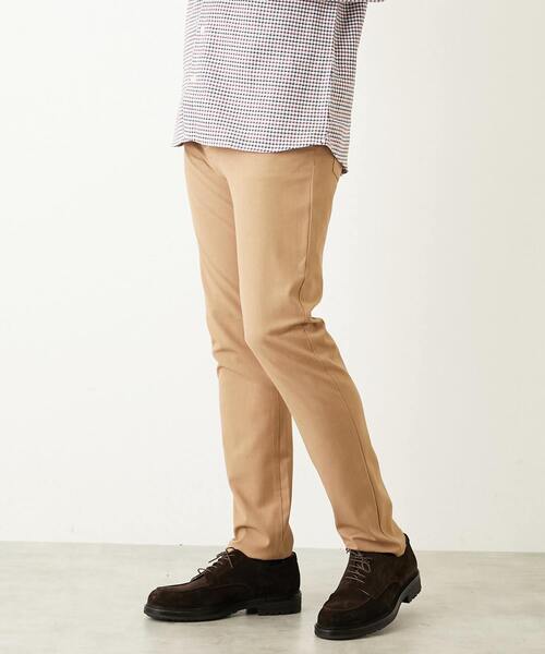 MEN'S MELROSE（メンズメルローズ）の「ハイファンクションツイル スリムテーパード5ポケットパンツ（その他パンツ・メンズ・ブラック/チャコールグレー/ネイビー/ベージュ・4/2/3/5）」の3枚目の写真