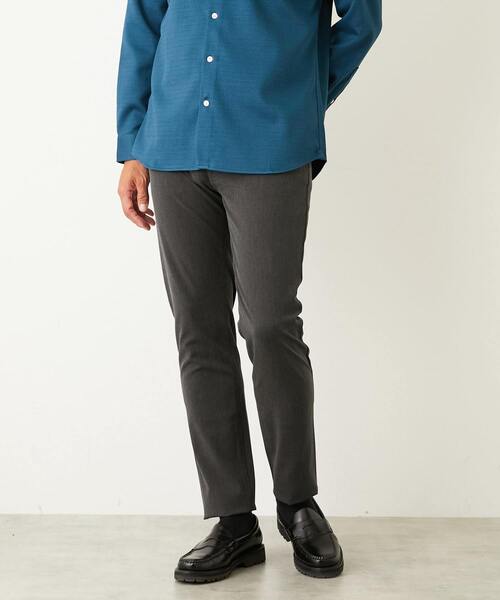 MEN'S MELROSE（メンズメルローズ）の「ハイファンクションツイル スリムテーパード5ポケットパンツ（その他パンツ・メンズ・ブラック/チャコールグレー/ネイビー/ベージュ・4/2/3/5）」の2枚目の写真