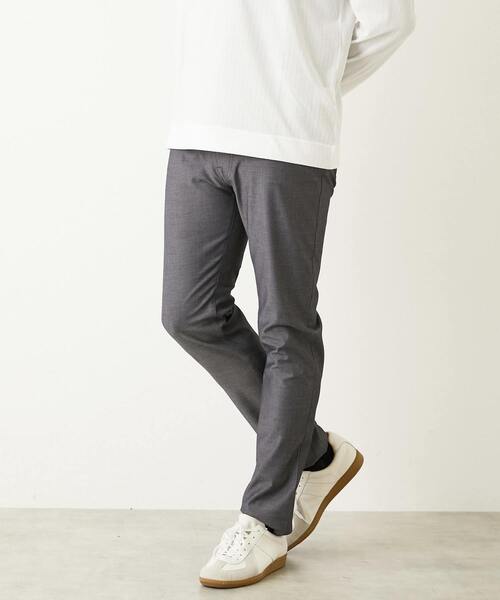 MEN'S MELROSE（メンズメルローズ）の「ハイファンクションツイル スリムテーパード5ポケットパンツ（その他パンツ・メンズ・ブラック/チャコールグレー/ネイビー/ベージュ・4/2/3/5）」の6枚目の写真
