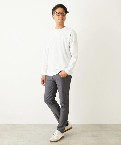 MEN'S MELROSE（メンズメルローズ）の「ハイファンクションツイル スリムテーパード5ポケットパンツ（その他パンツ・メンズ・ブラック/チャコールグレー/ネイビー/ベージュ・4/2/3/5）」の8枚目の写真