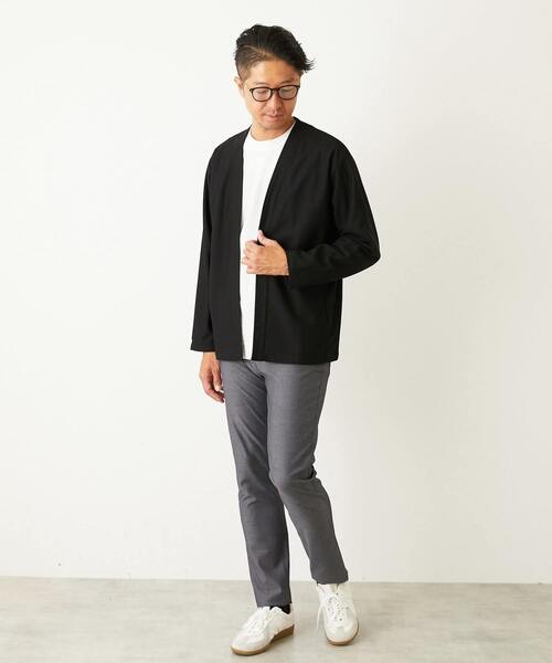 MEN'S MELROSE（メンズメルローズ）の「ハイファンクションツイル スリムテーパード5ポケットパンツ（その他パンツ・メンズ・ブラック/チャコールグレー/ネイビー/ベージュ・4/2/3/5）」の9枚目の写真
