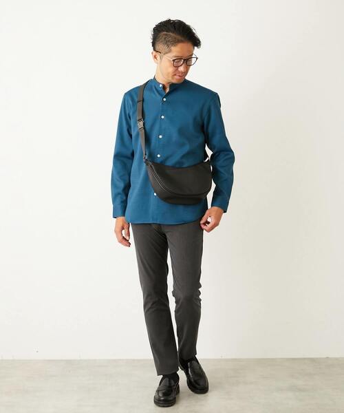 MEN'S MELROSE（メンズメルローズ）の「ハイファンクションツイル スリムテーパード5ポケットパンツ（その他パンツ・メンズ・ブラック/チャコールグレー/ネイビー/ベージュ・4/2/3/5）」の16枚目の写真