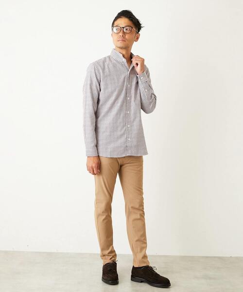 MEN'S MELROSE（メンズメルローズ）の「ハイファンクションツイル スリムテーパード5ポケットパンツ（その他パンツ・メンズ・ブラック/チャコールグレー/ネイビー/ベージュ・4/2/3/5）」の20枚目の写真