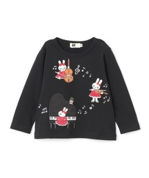 KP | mimiちゃん ピアノアップリケ 長袖Tシャツ(Tシャツ/カットソー)