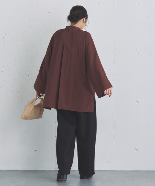 Doux archives（ドゥアルシーヴ）の「フィブリルドルマンブラウス（シャツ/ブラウス・レディース・グレー/ベージュ/ブラウン・FREE）」の11枚目の写真