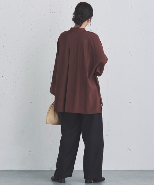 Doux archives（ドゥアルシーヴ）の「フィブリルドルマンブラウス（シャツ/ブラウス・レディース・グレー/ベージュ/ブラウン・FREE）」の12枚目の写真