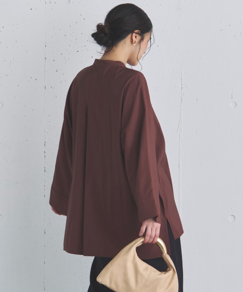 Doux archives（ドゥアルシーヴ）の「フィブリルドルマンブラウス（シャツ/ブラウス・レディース・グレー/ベージュ/ブラウン・FREE）」の22枚目の写真