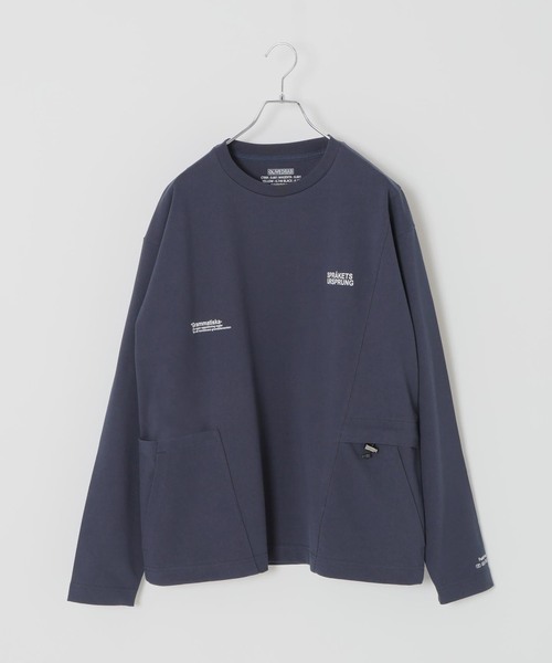 B.C STOCK（ベーセーストック）の「【OLIVEDRAB/オリーブドラブ】キャリーポケット ロングスリーブTEE（Tシャツ/カットソー・メンズ・ホワイト/パープル/ネイビー/ライトグリーン/ブラック系その他・MEDIUM/LARGE/X-LARGE）」の4枚目の写真