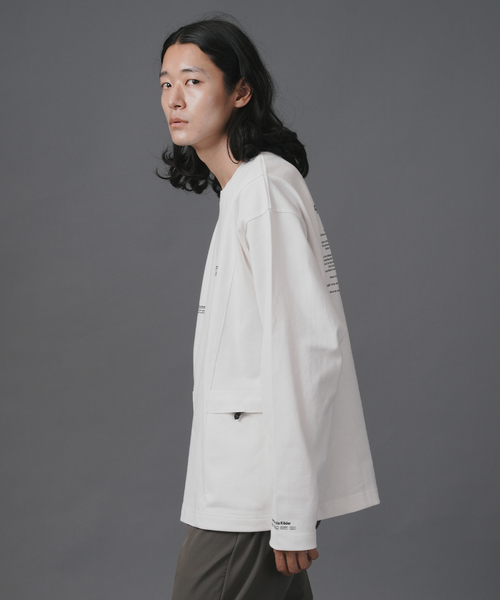 B.C STOCK（ベーセーストック）の「【OLIVEDRAB/オリーブドラブ】キャリーポケット ロングスリーブTEE（Tシャツ/カットソー・メンズ・ホワイト/パープル/ネイビー/ライトグリーン/ブラック系その他・MEDIUM/LARGE/X-LARGE）」の12枚目の写真