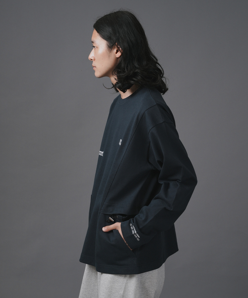 B.C STOCK（ベーセーストック）の「【OLIVEDRAB/オリーブドラブ】キャリーポケット ロングスリーブTEE（Tシャツ/カットソー・メンズ・ホワイト/パープル/ネイビー/ライトグリーン/ブラック系その他・MEDIUM/LARGE/X-LARGE）」の20枚目の写真