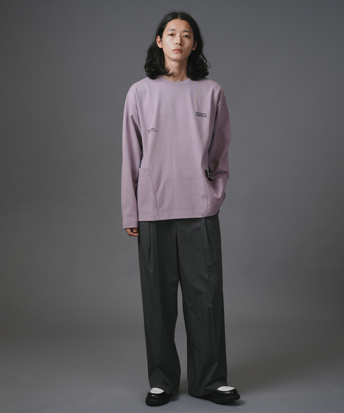 B.C STOCK（ベーセーストック）の「【OLIVEDRAB/オリーブドラブ】キャリーポケット ロングスリーブTEE（Tシャツ/カットソー・メンズ・ホワイト/パープル/ネイビー/ライトグリーン/ブラック系その他・MEDIUM/LARGE/X-LARGE）」の22枚目の写真