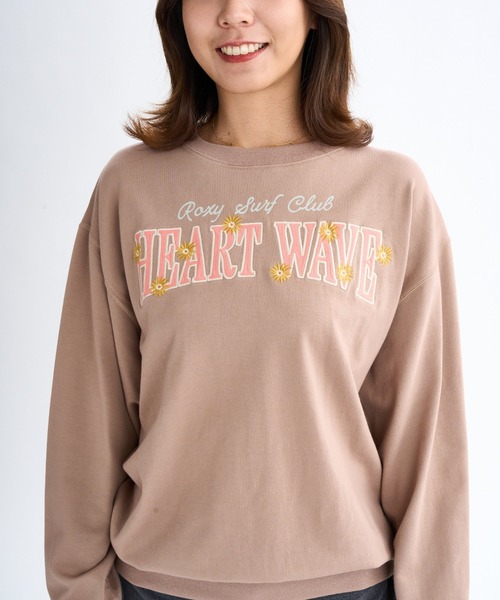 ROXY（ロキシー）の「HEART WAVE PO /ロキシーフロントプリントプルオーバースウェットトレーナー・トップス（スウェット・レディース・ブラック/ホワイト/ピンク/ブラウン・MEDIUM/LARGE/SMALL）」の19枚目の写真