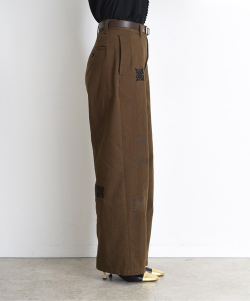 レタリング サイドポケットチノパン（チノパンツ）｜Eimee Law