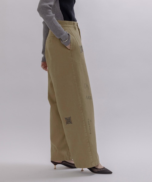 レタリング サイドポケットチノパン Eimee Law│Eimee Law & LHELBIE