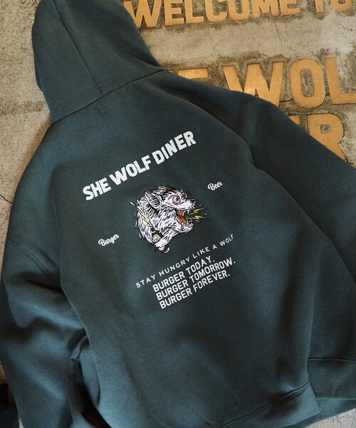 ワークエプロン （UTO） SHE WOLF DINERバッジ付 UTO エプロン | TRUCK