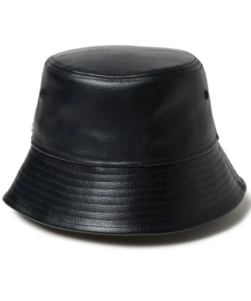 NEW ERA（ニューエラ）の「NEW ERA/ニューエラ ハット バケット01 セーラーブリム Synthetic Leather シンセティックレザー ブラック 14667751（ハット・メンズ・ブラック・M/L）」の3枚目の写真