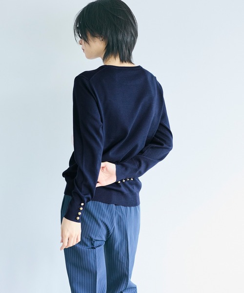 トップス cococh トップス cococh Mame Kurogouchi：Floral Jacquard Fraise