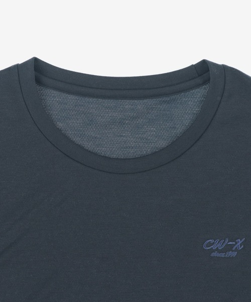 CW-X（シーダブリューエックス）の「トップス　Ｔシャツ　3分袖（Tシャツ/カットソー・レディース・サックスブルー/アイボリー/パープル/ダークグレー・S/M/L）」の8枚目の写真
