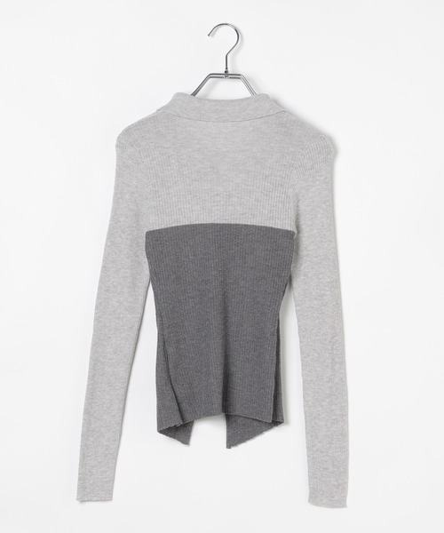 3.3 Field Trip （3.3フィールドトリップ）の「3.3 Field Trip／リボンキャミドッキングニット（ニット/セーター・レディース・ブルー/グレー/オフホワイト・FREE）」の20枚目の写真