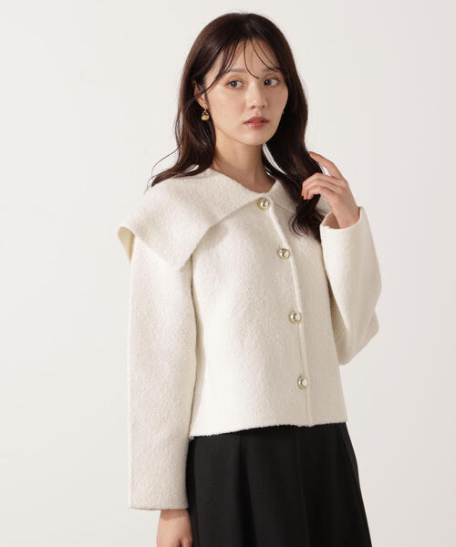 PROPORTION BODY DRESSING(プロポーションボディドレッシング)の「ビックカラーカーデ / 1215274005(カーディガン/ボレロ・レディース・ホワイト系その他/ブラウン・FREE)」の11枚目の写真