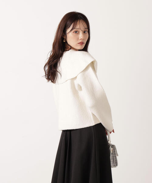 PROPORTION BODY DRESSING(プロポーションボディドレッシング)の「ビックカラーカーデ / 1215274005(カーディガン/ボレロ・レディース・ホワイト系その他/ブラウン・FREE)」の12枚目の写真