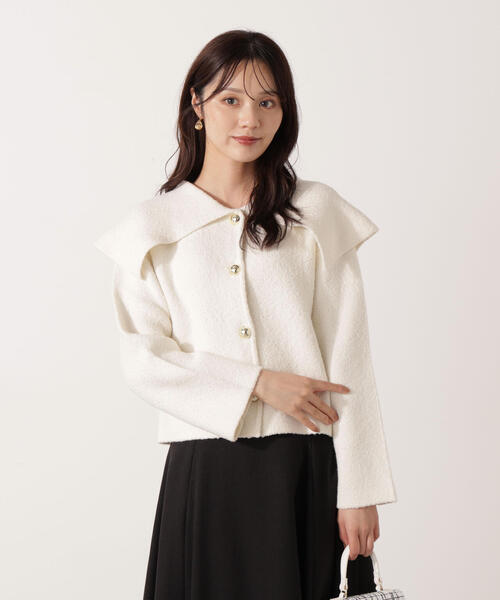 PROPORTION BODY DRESSING(プロポーションボディドレッシング)の「ビックカラーカーデ / 1215274005(カーディガン/ボレロ・レディース・ホワイト系その他/ブラウン・FREE)」の14枚目の写真