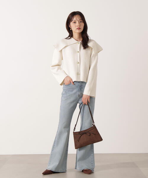 PROPORTION BODY DRESSING(プロポーションボディドレッシング)の「ビックカラーカーデ / 1215274005(カーディガン/ボレロ・レディース・ホワイト系その他/ブラウン・FREE)」の18枚目の写真