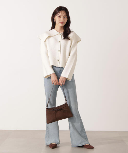 PROPORTION BODY DRESSING(プロポーションボディドレッシング)の「ビックカラーカーデ / 1215274005(カーディガン/ボレロ・レディース・ホワイト系その他/ブラウン・FREE)」の19枚目の写真