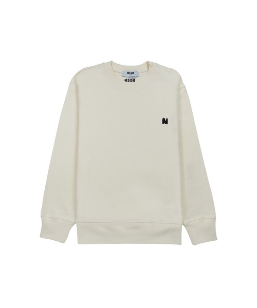 MSGM(エムエスジーエム)の「【NEW】「TheMwave」モノグラムパッチ スウェットシャツ(スウェット・メンズ・ブラック/オフホワイト・XL/L/M/S)」の2枚目の写真