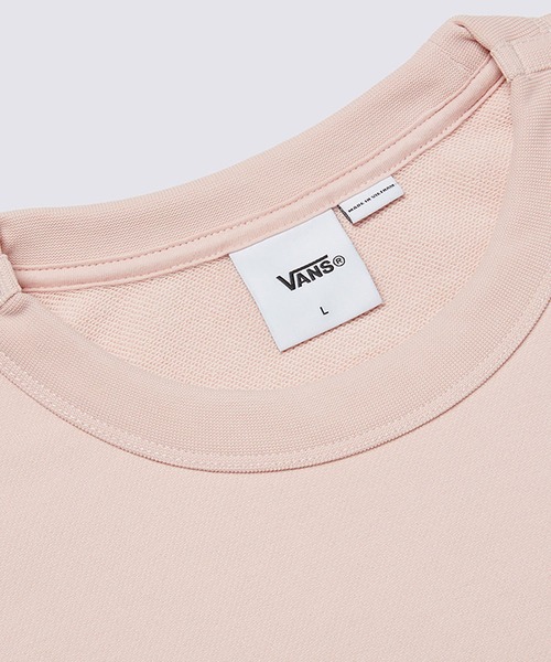 VANS(バンズ)の「VANS PREMIUM クルースウェット / PREMIUM STANDARDS CREW FLEECE VN000GBWBQL1(スウェット・メンズ・ピンク・SMALL/MEDIUM/LARGE)」の7枚目の写真