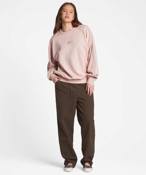 VANS(バンズ)の「VANS PREMIUM クルースウェット / PREMIUM STANDARDS CREW FLEECE VN000GBWBQL1(スウェット・メンズ・ピンク・SMALL/MEDIUM/LARGE)」の4枚目の写真
